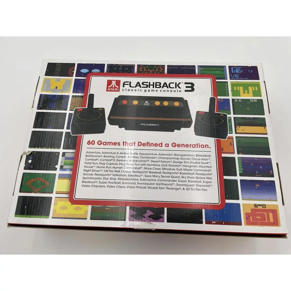 Atari Flashback 3 Classic Black Game Console 60 Game Edition NEW OPEN‎ BOX